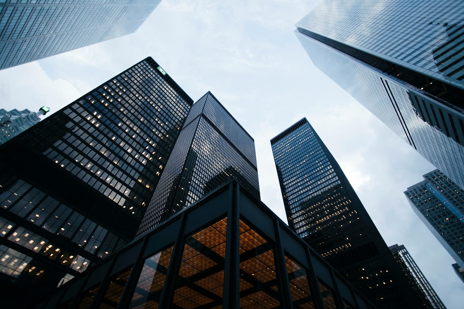 Hero image of skyscrapers